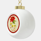 Dansende Baby Angels kerstversiering Keramische Bal Ornament (Rechts)