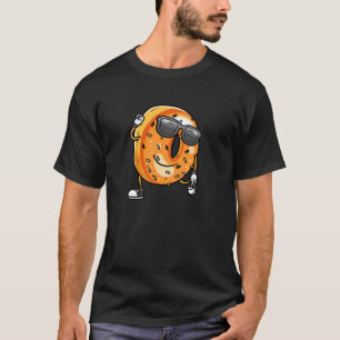 Dansende Bagel Grappig Voedsel Humor Bakker Snack  T-shirt