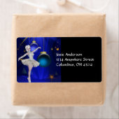 Dansende Ballerina 2b kerstAdresetiketten Etiket (Insitu)