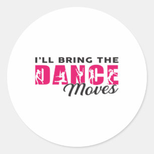 Dansende Ballerina Dance Queen Dancer Gift Idee Ronde Sticker