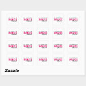 Dansende Ballerina Dance Queen Dancer Gift Idee Vierkante Sticker (Vel)