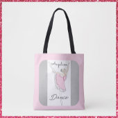 dansende ballerina in roze Tutu Tote Bag