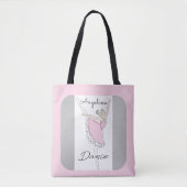 dansende ballerina in roze Tutu Tote Bag (Voorkant)