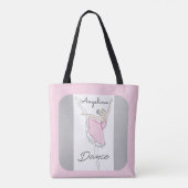 dansende ballerina in roze Tutu Tote Bag (Achterkant)