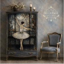 Dansende Ballerina Ramen Licht Vintage Decoupage