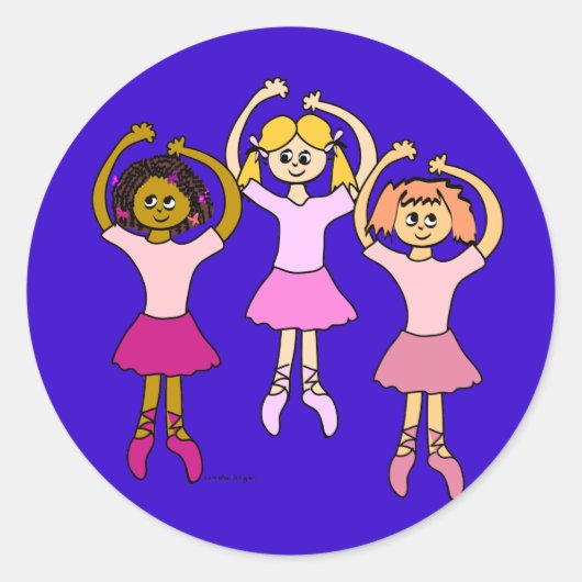 Dansende Ballerina Stickers (Voorkant)