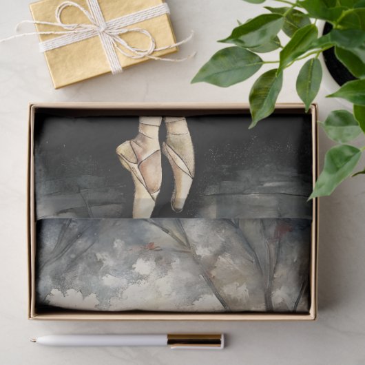 Dansende Ballerina Venster Licht  Decoupage Tissuepapier (Geschenk)