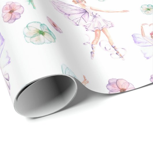 Dansende Ballerina Wrapping Papier (Rol Hoek)