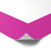 Dansende ballerina zwart, warm roze aangepast poster (Hoek)