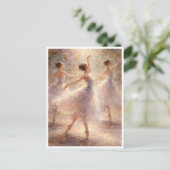 Dansende ballerina's. Ansichtkaart Briefkaart (Staand voorkant)