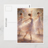Dansende ballerina's. Ansichtkaart Briefkaart (Voorkant / Achterkant)