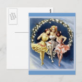 Dansende Ballerinas Briefkaart (Voorkant / Achterkant)