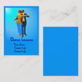 Dansende balroom-honden visitekaartje (Voorkant / Achterkant)