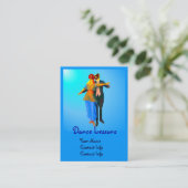 Dansende balroom-honden visitekaartje (Staand voorkant)