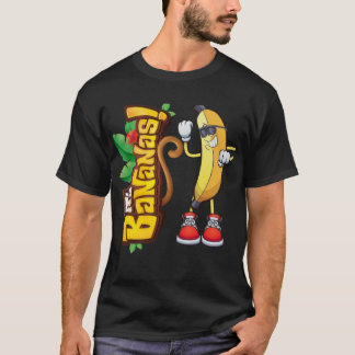 Dansende banaan, grappige banaan cartoon t-shirt