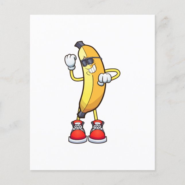 Dansende banaan illustratie (Voorkant)