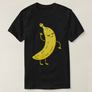 Dansende banaan leuk cartoon ontwerp t-shirt