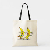 Dansende bananen Canvas tas (Achterkant)