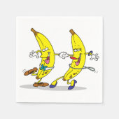 Dansende bananen Papieren servetten (Voorkant)