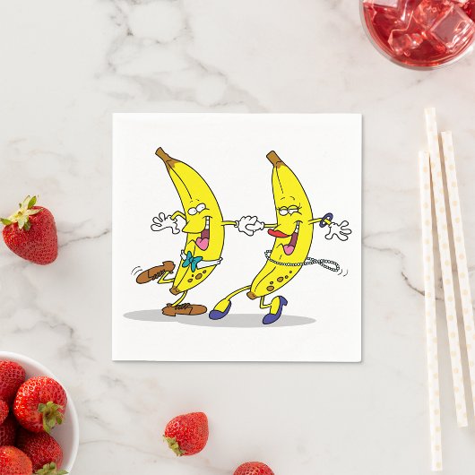 Dansende bananen Papieren servetten