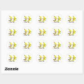 Dansende bananen Stickers (Vel)