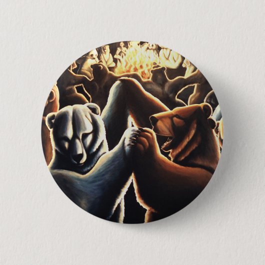 Dansende Beer Buttonnen Pin Party Animal Button Gi (Voorkant)