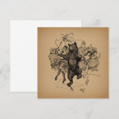 Dansende Beer  Circus Art Kaart (Voorkant / Achterkant)