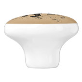 Dansende Beer  Circus Art Keramische Knop (Zijkant)