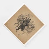 Dansende Beer Circus Art Servet (Hoek)