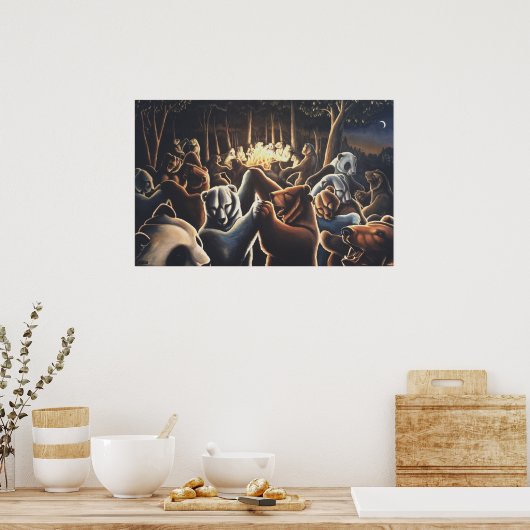Dansende Beren Art Prints Beer Art Posters (Keuken)
