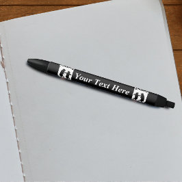  dansende Beren Black Silhouette Trees Owl Zwarte Inkt Pen