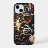 Dansende beren iPhone hoezen Feestbeer behuizing 15 Case (Achterkant)