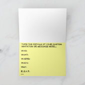 Dansende Beren Kaart Beer Art Print Uitnodiging Ka (Binnen)