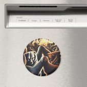 Dansende Beren Koelkast Magnet Beer Art Gifts (Insitu (Vaatwasser))