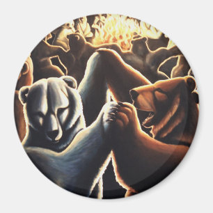 Dansende Beren Koelkast Magnet Beer Art Gifts
