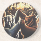 Dansende Beren Onderzetters Dieren Onderzetters Gi (Voorkant)