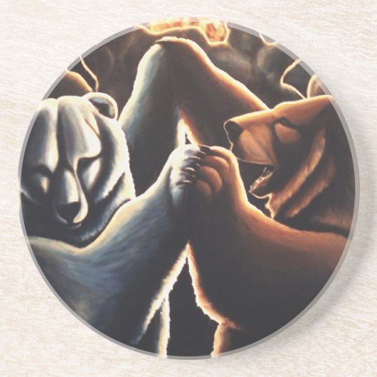 Dansende Beren Onderzetters Dieren Onderzetters Gi (Voorkant)