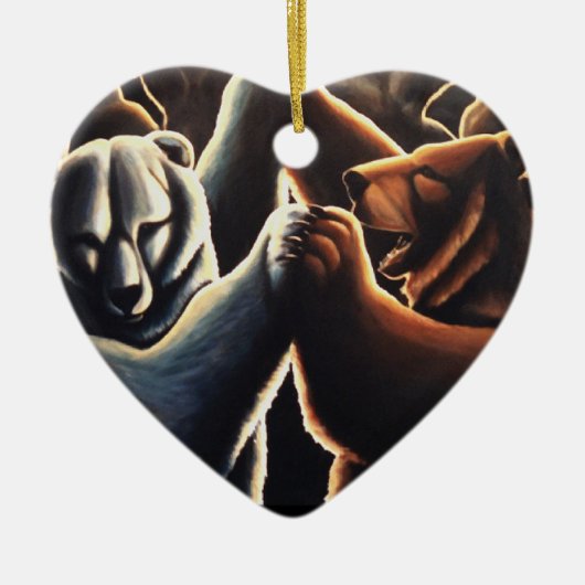 Dansende Beren Ornament Multicultural Love Gifts (Voorkant)