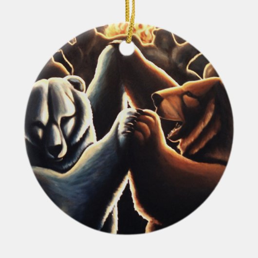 Dansende Beren Ornament Multicultural Love Gifts (Voorkant)