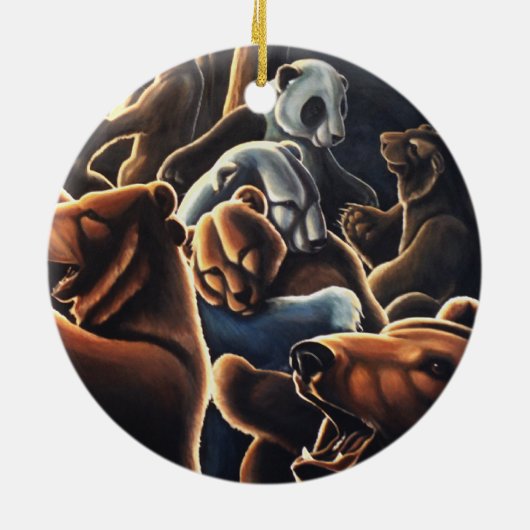 Dansende Beren Ornament Multicultural Love Gifts (Achterkant)