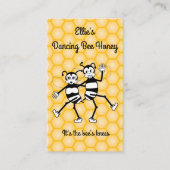 Dansende bijenhoning visitekaartje (Voorkant)