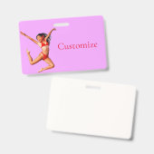 Dansende Bikini Model Thunder_Cove Badge (Voor- en achterkant)