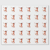 Dansende Bikini Model Thunder_Cove Cadeaupapier (Vlak)