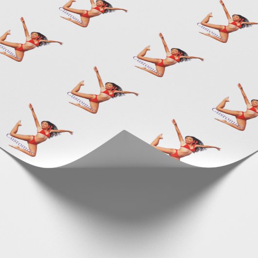 Dansende Bikini Model Thunder_Cove Cadeaupapier (Hoek)