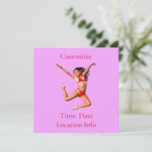 Dansende Bikini Model Thunder_Cove Kaart (Staand voorkant)