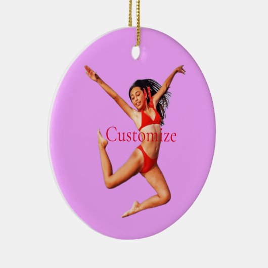 Dansende Bikini Model Thunder_Cove Keramisch Ornament (Rechts)