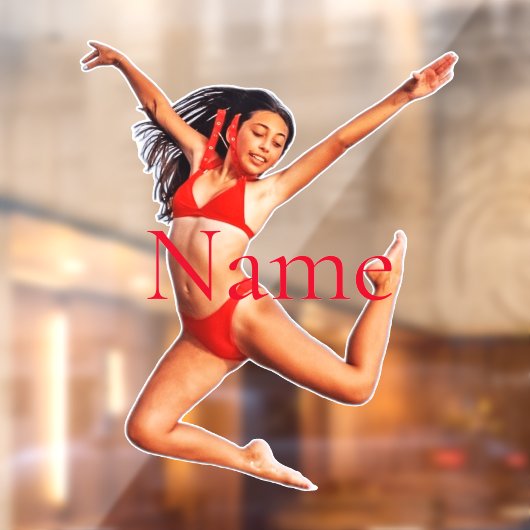 Dansende Bikini Model Thunder_Cove Raamsticker (Vel 2)