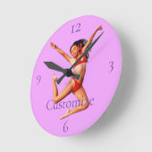 Dansende Bikini Model Thunder_Cove Ronde Klok (Hoek)