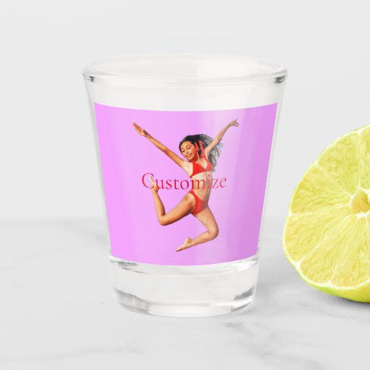 Dansende Bikini Model Thunder_Cove Shot Glas (Voorkant)