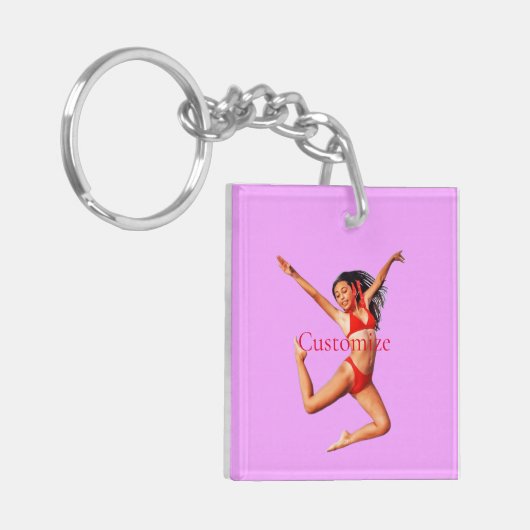 Dansende Bikini Model Thunder_Cove Sleutelhanger (Voorkant Links)